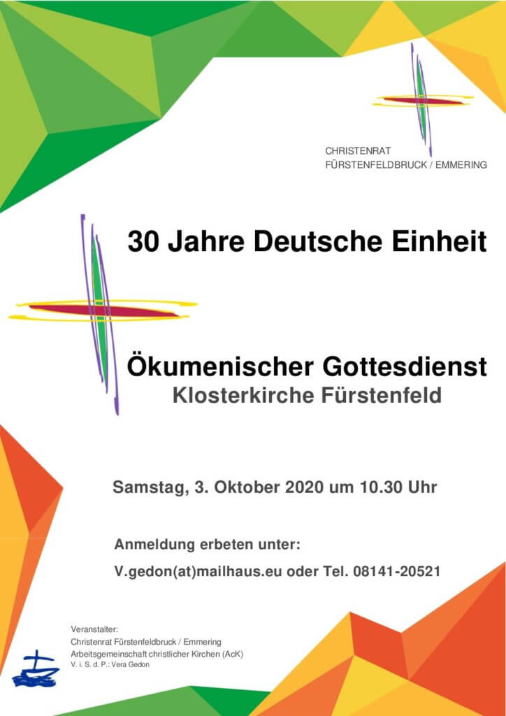 Plakat Deutsche Einheit 2020